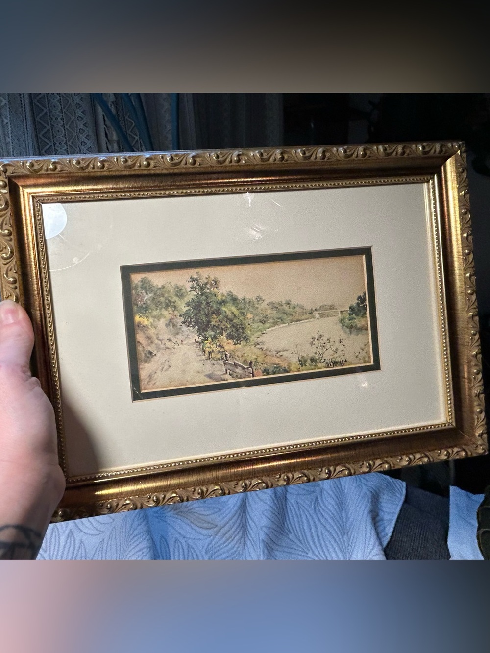 Vintage 1975 Paul Sawyier “Old River Road” Limited Edition Collector Print